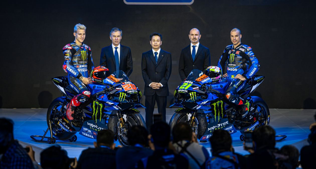 Extended Imagery of the 2023 Monster Energy Yamaha MotoGP Team Livery Unveiling