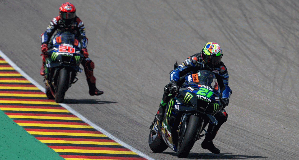 Monster Energy Yamaha MotoGP Finish German GP Race in P12 and P13