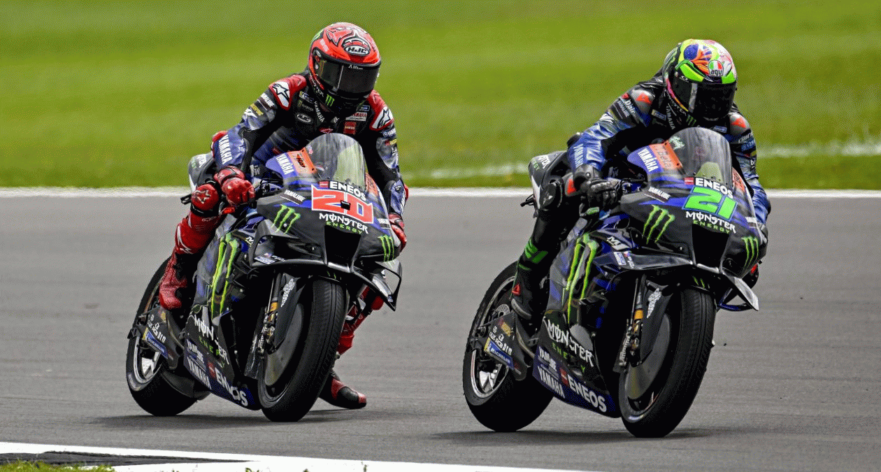 Bad Luck for Monster Energy Yamaha MotoGP Duo in British GP Race