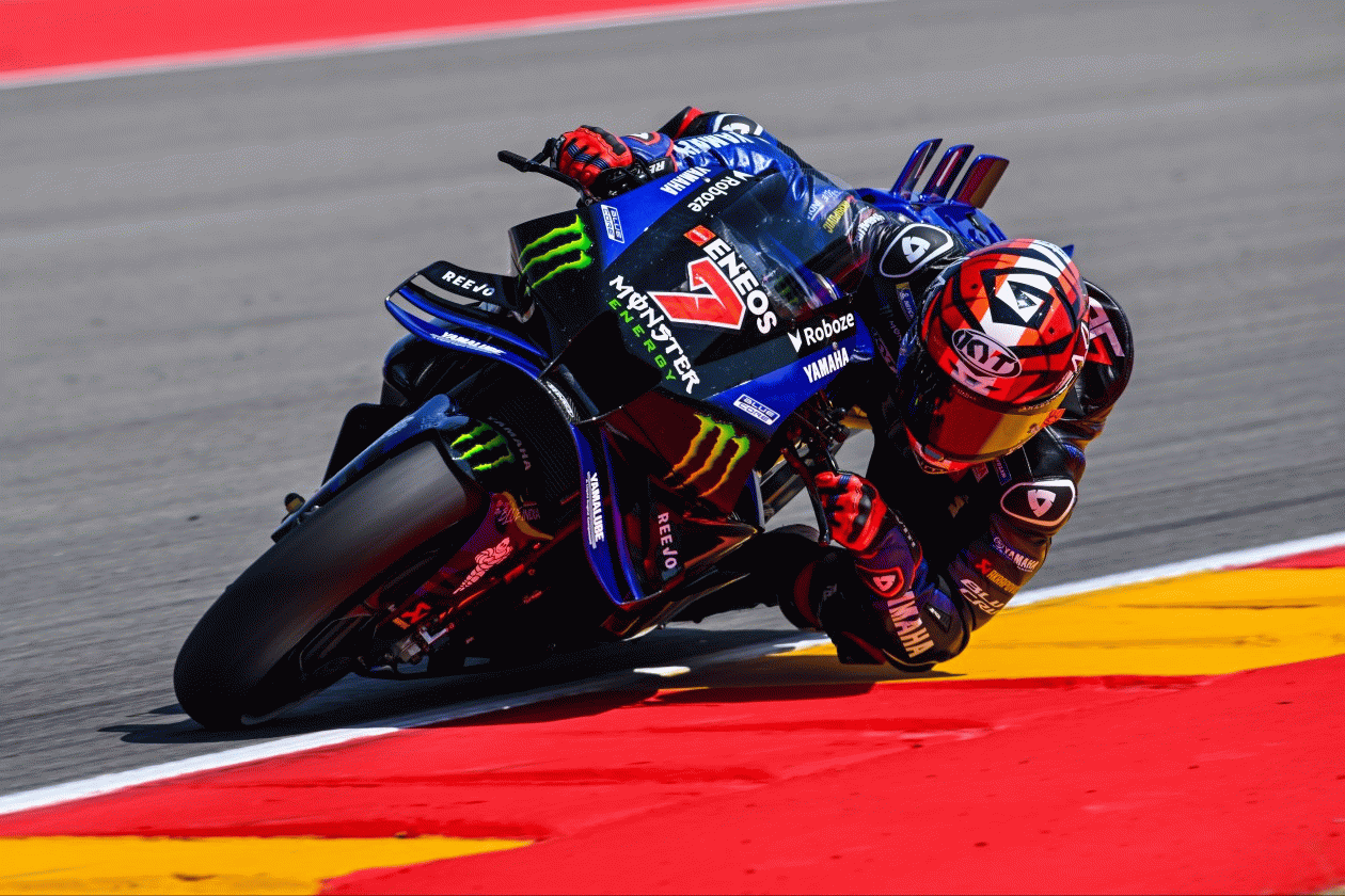 Augusto Fernández Starts Yamaha Factory Racing Testing Plan on Aragon GP Friday