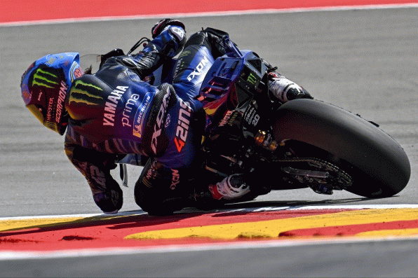 Monster Energy Yamaha MotoGP Search for Grip on Aragon Friday 
