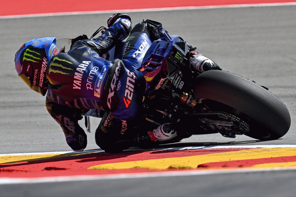 Monster Energy Yamaha MotoGP Search for Grip on Aragon Friday 