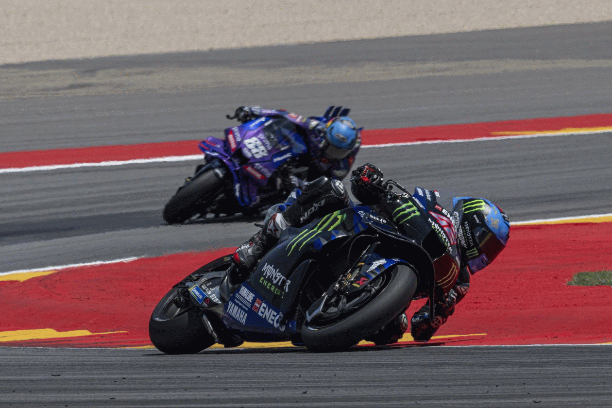 Rins Rallies to 11th in Aragon Race, Luckless NC Result for Quartararo
