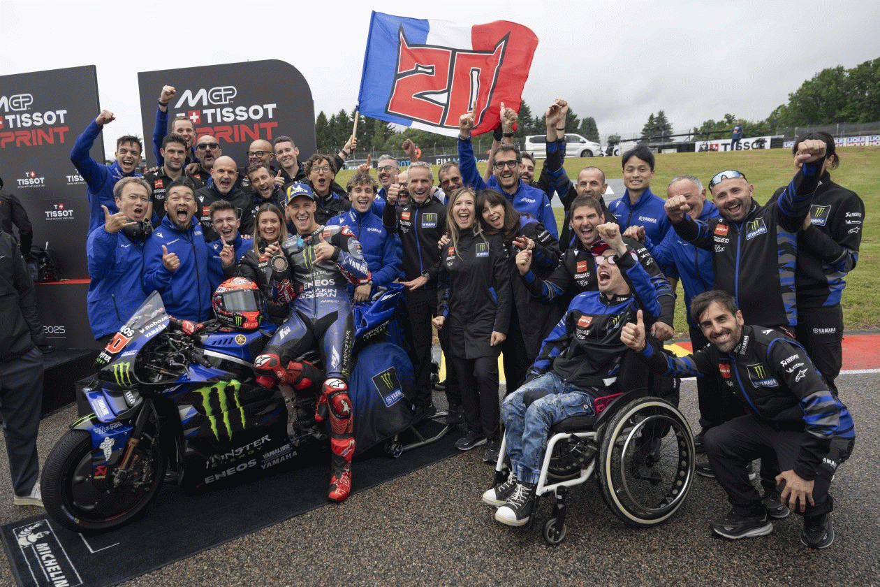 Quartararo Delivers Superb 3rd-Place Sprint Podium at the Sachsenring