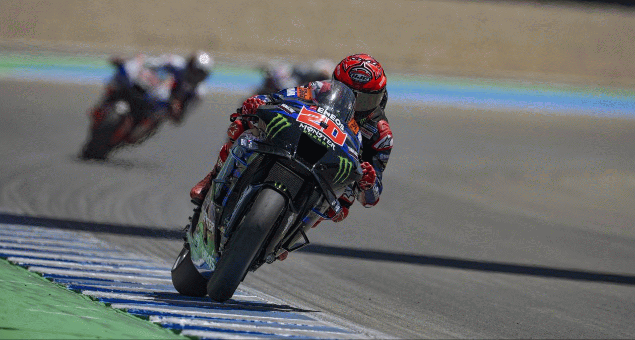 Quartararo Takes 12th Place in Drama-filled Spanish GP Sprint 