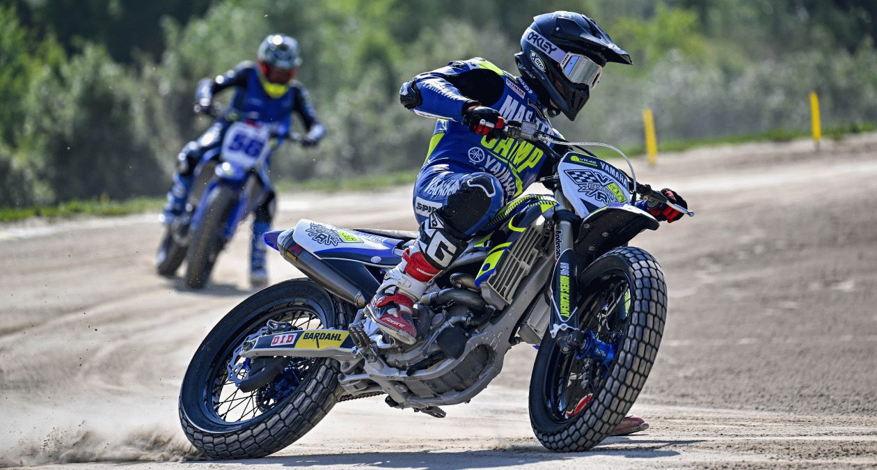 12th Yamaha VR46 Master Camp Students Get a Taste of Flat Track Action on Day 2