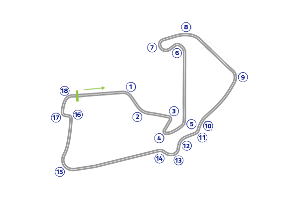 Grand Prix of Great Britain - Track map