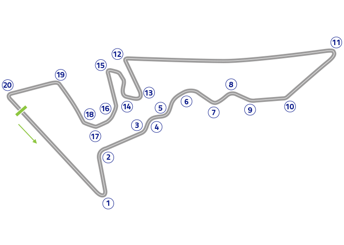 Grand Prix of the Americas - Track map