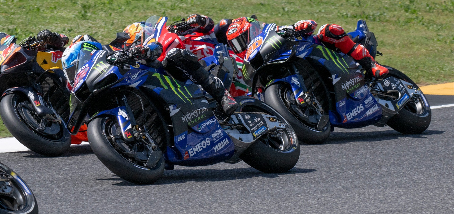 Monster Energy Yamaha Perseveres in Tough Sprint
