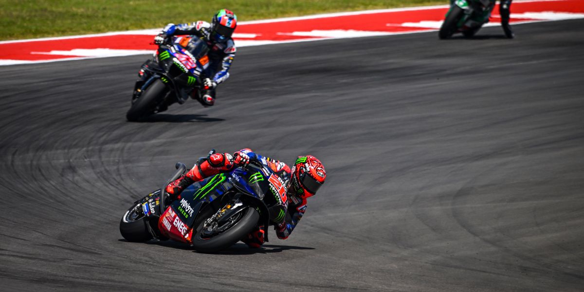 Monster Energy Yamaha Persevere During COTA Sprint