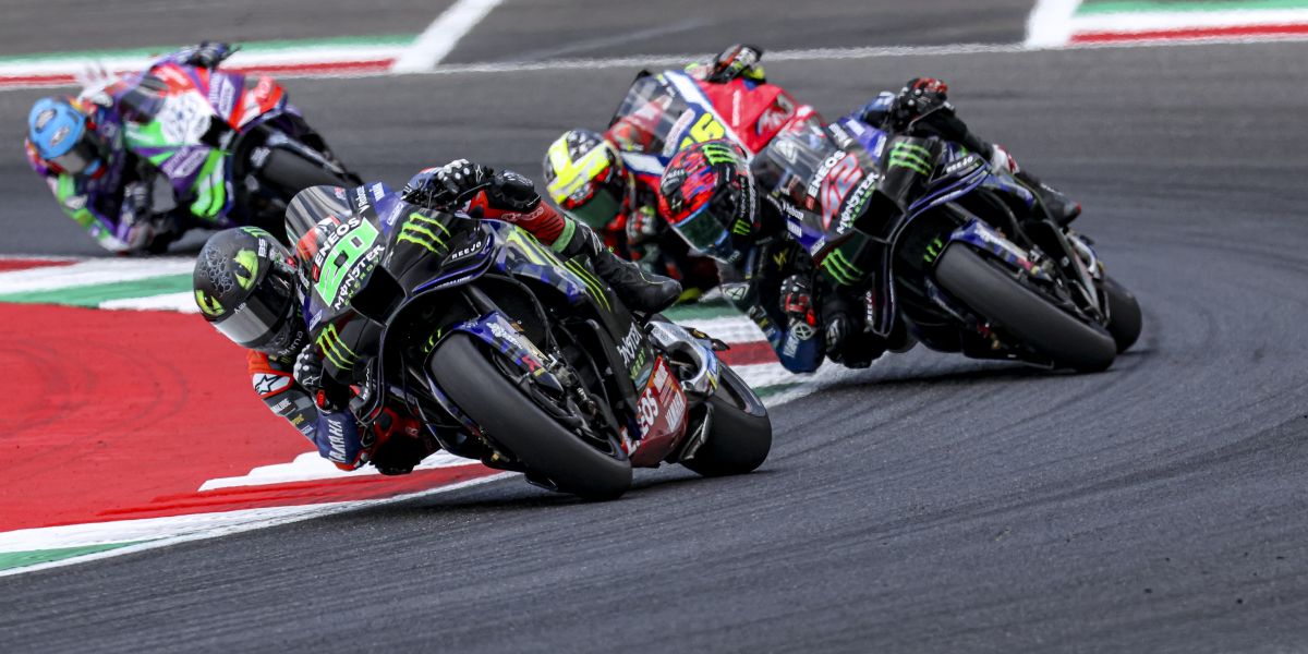 Monster Yamaha Take P14 and P15 in Mugello Race
